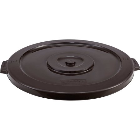 GLOBAL INDUSTRIAL Plastic Trash Can Lid, 44 Gallon, Brown 240463BN